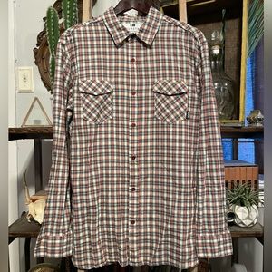 Fourstar Clothing Collective long sleeve plaid button down shirt. EUC. Size XL